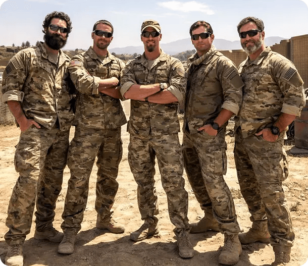 OpFuel founder with military team